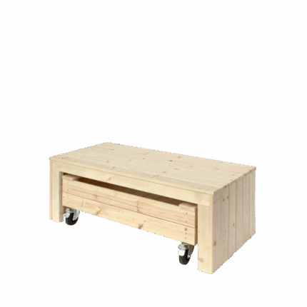 Fun sandkasse m/hjul og benk - 120 cm