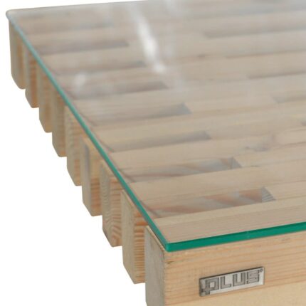 Glassplate m/polert kant - 137,5×75,5 cm