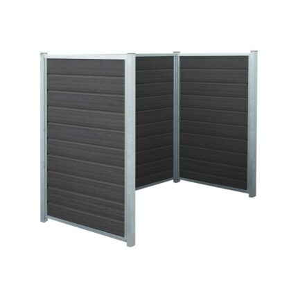 Renovasjonsskjul Artura m/stålstolper til nedstøpning